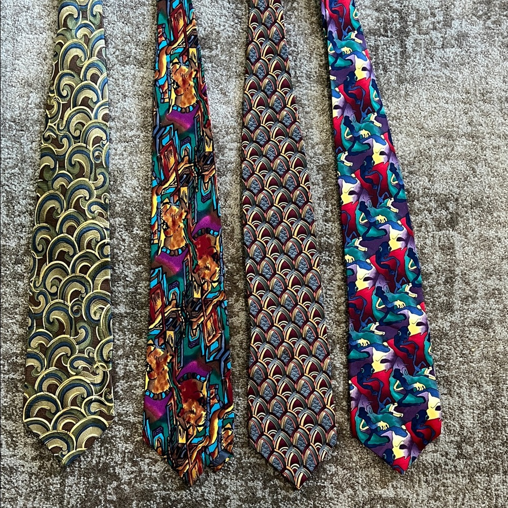 J. Garcia Vibrant Patterned Ties Collection